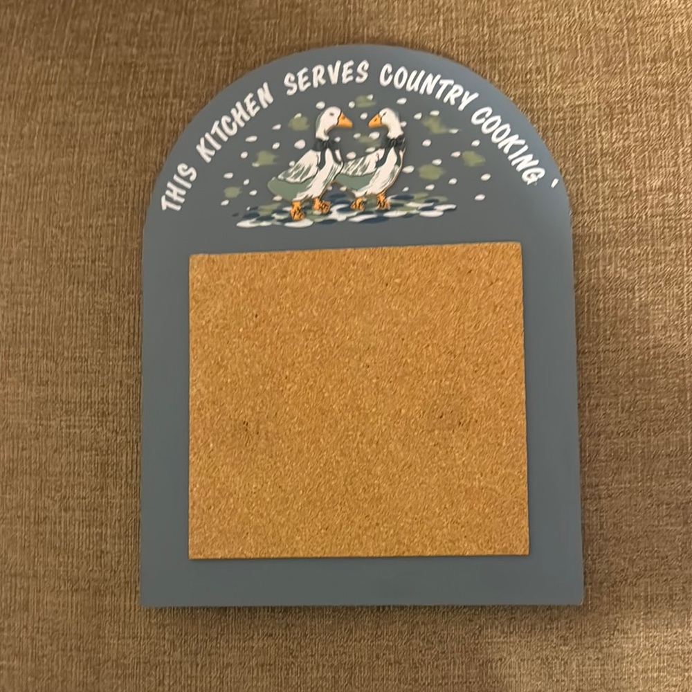 Country Cooking Kitchen Cork Board 12 x 9 inches